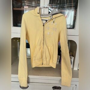 New Abercrombie & Fitch Yellow Hoodie Jacket.